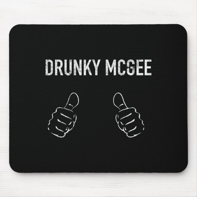 Couple St Patricks Day Shirts Men Women Im Drunky  Mouse Mat (Front)