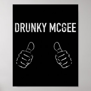 Couple St Patricks Day Shirts Men Women Im Drunky Poster
