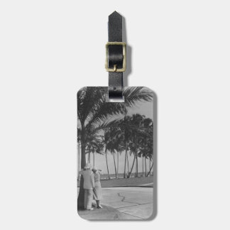 Couple Standing Under Tree Luggage Tag