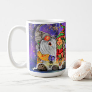 Couple Sweet Gnomes Singing Happy Christmas Song Coffee Mug