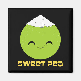 Couple Sweet Pea Cute Relationship Performance Magnet
