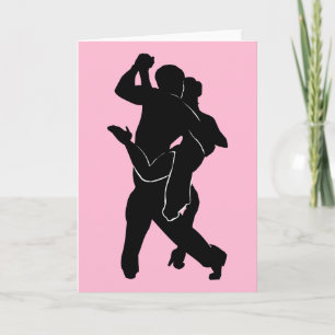 Couple Tango Dancers - Add Your Special Text Card