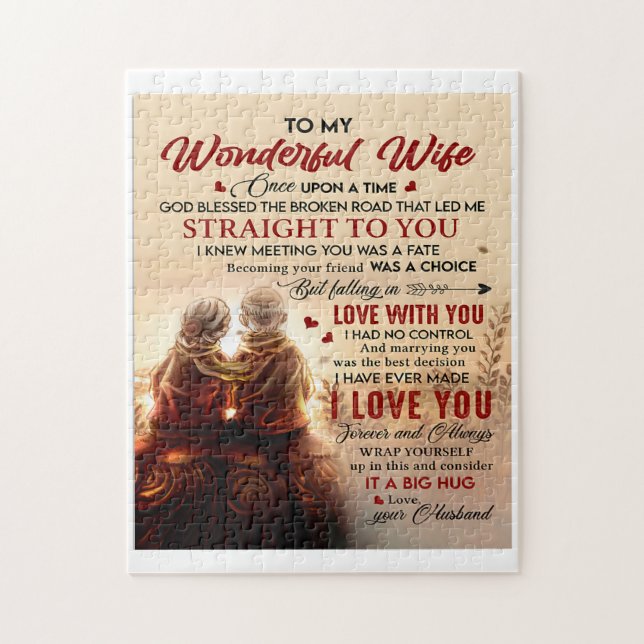 Couple To Wonderful Wife Once Upon A Time Husband  Jigsaw Puzzle (Vertical)