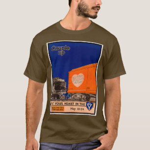 Couple Up Vintage Railroad Poster T-Shirt