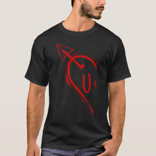 Couple Valentine Heart for Her U 2023 Happy Valent T-Shirt