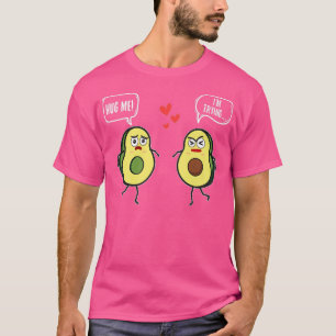 Couple Valentines day Hug Me Funny Avocado Girls B T-Shirt