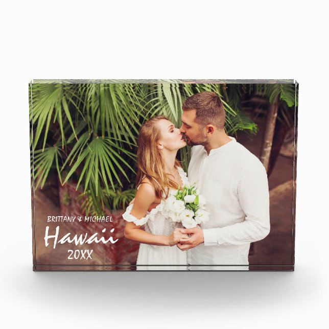 Couple Wedding and Honeymoon Photo Block (Front)