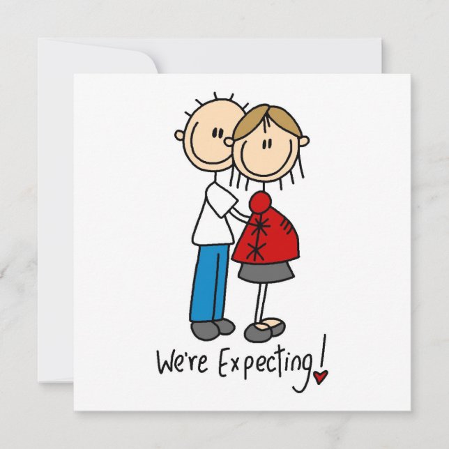 Couple We're Expecting T-shirts and Gifts Announcement (Front)