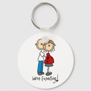 Couple We're Expecting T-shirts and Gifts Key Ring