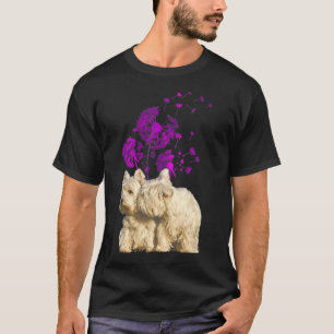 Couple Westies Dandelion Valentine's Day T-Shirt