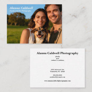 Couple with Dog Photographer Real Estate  Business Card