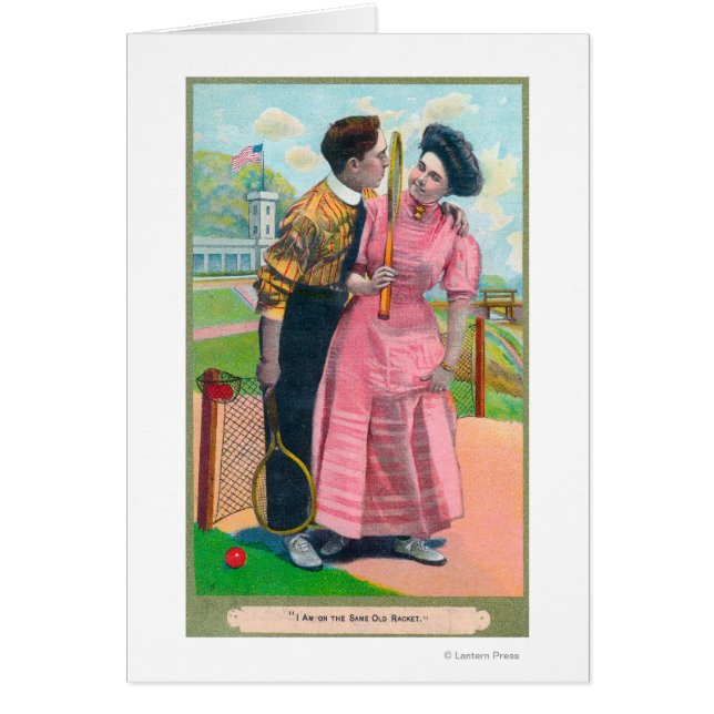 Couple with Tennis GearSame Old Racket (Front)