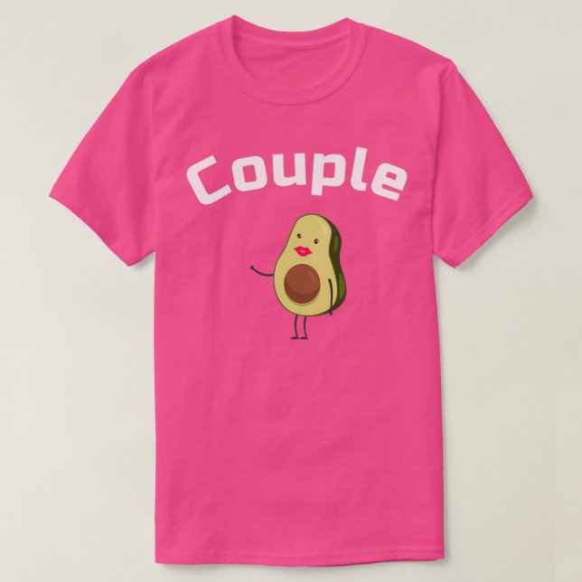 Couple Women Avocado Couple T-Shirt (Design Front)