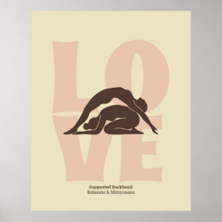 Couple Yoga Pose Print | Matisse Style Wall Art