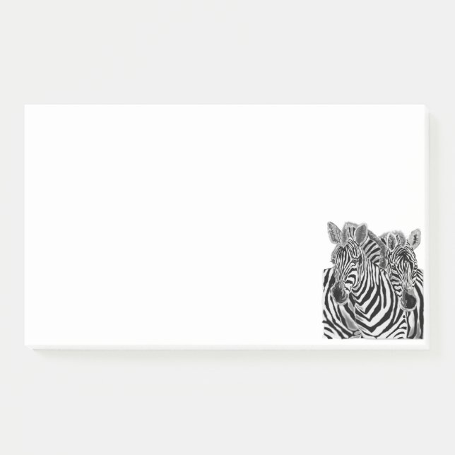 Couple Zebra Post it Notes (Front)