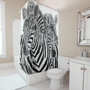 Couple Zebra Shower Curtain