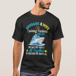 Couples Anniversary 2023 Cruise Trip Husband Wife  T-Shirt