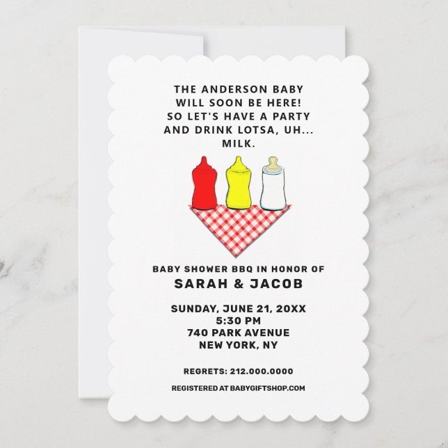 Couples Baby Shower Invitation (Front)