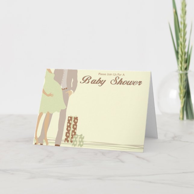 Couples Baby Shower Invitation (Front)