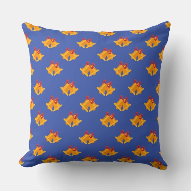 Couples Bell and Ribbon  Cushion (Front)