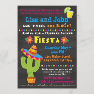 Couples Bridal Shower Invitation - Fiesta