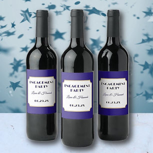 Couple's Celebration! Engagement Party Wine Label