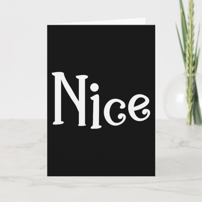 Couples Christmas Naughty Nice Matching Holiday Ma Card (Front)