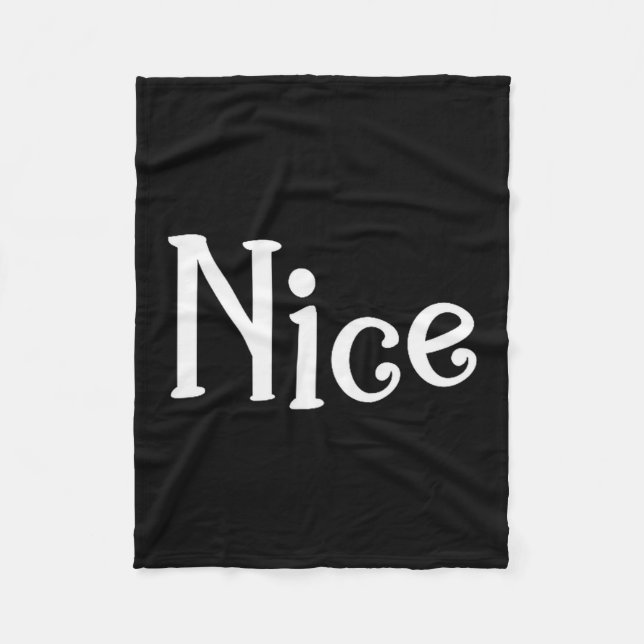 Couples Christmas Naughty Nice Matching Holiday Ma Fleece Blanket (Front)