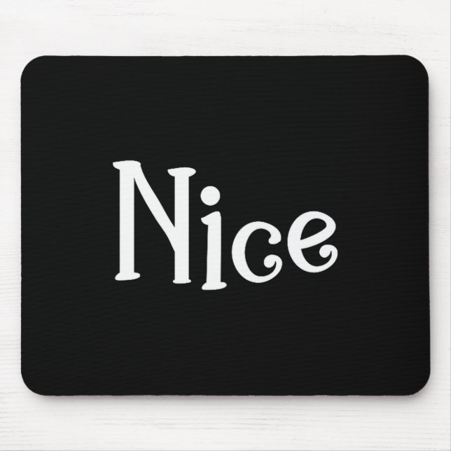 Couples Christmas Naughty Nice Matching Holiday Ma Mouse Mat (Front)