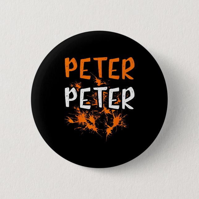 Couples Costume Peter Pumpkin Eater Splash Hallowe 6 Cm Round Badge (Front)