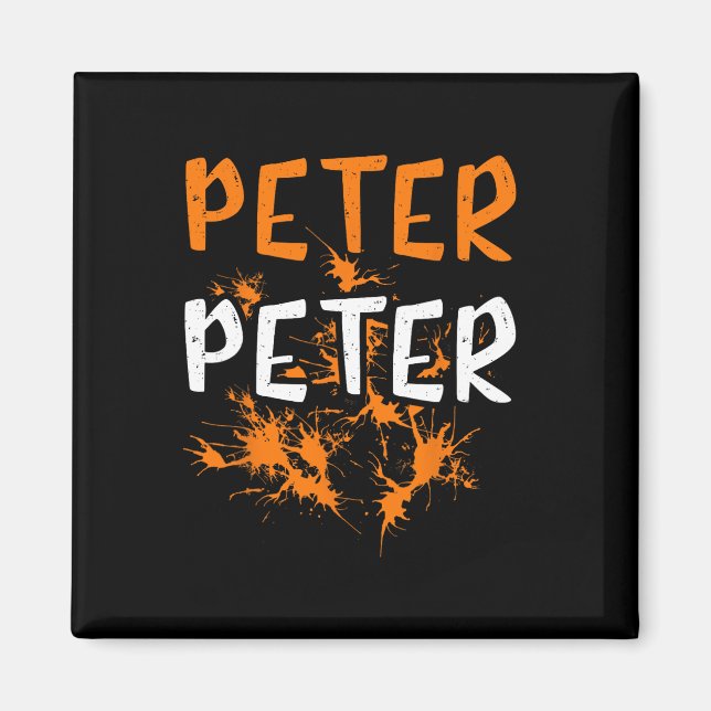Couples Costume Peter Pumpkin Eater Splash Hallowe Magnet (Front)