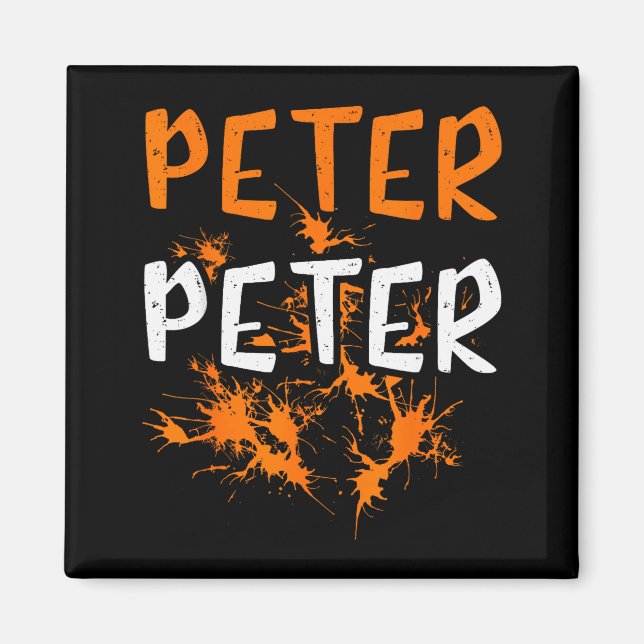 Couples Costume Peter Pumpkin Eater Splash Hallowe Magnet (Front)