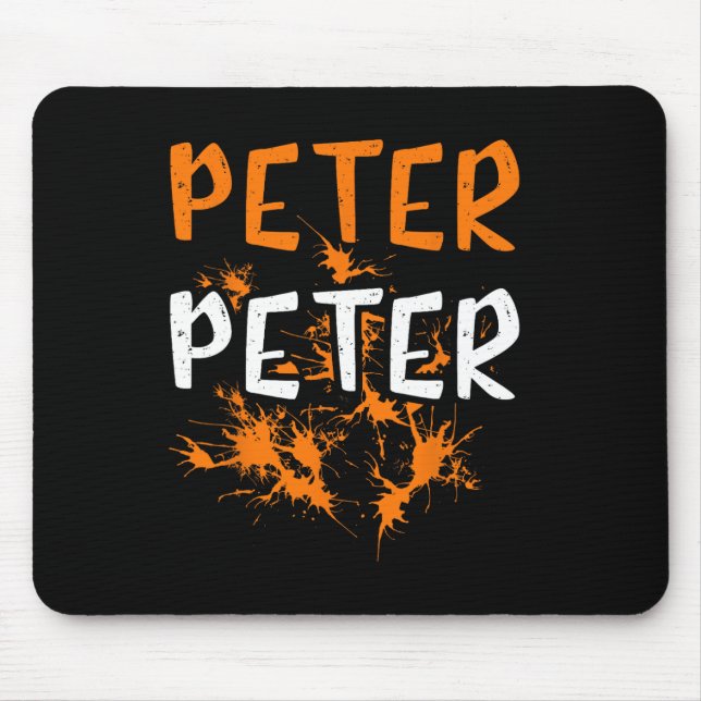 Couples Costume Peter Pumpkin Eater Splash Hallowe Mouse Mat (Front)