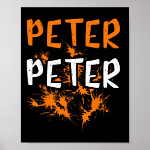 Couples Costume Peter Pumpkin Eater Splash Hallowe Poster
