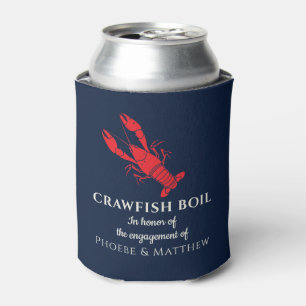 Couples Crawfish Boil Engagement Party Can Cooler