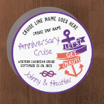 Couple's Cruise Let's Get Nauti Cabin Door Marker Car Magnet<br><div class="desc">Decorate your cabin ship door with this fun stateroom door marker. This custom cruise magnet features the fun saying "Let's Get Nauti." Personalise the theme and your names in fun rope font. You can also customise the cruise line's name, cruise ship name, type of cruise itinerary, and sailing date. Please...</div>