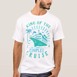 Couples Cruise Ship Vacation Personalised King V2 T-Shirt