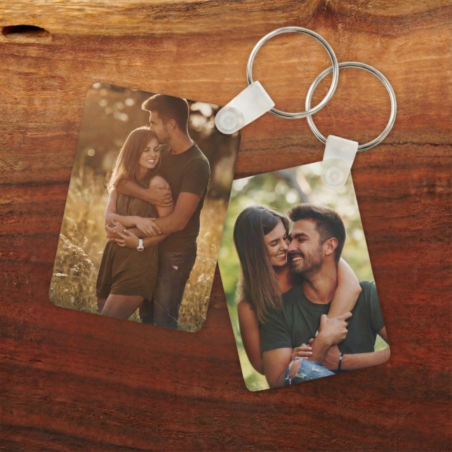 Couples Customised Two Photo Key Ring (Creator Uploaded)