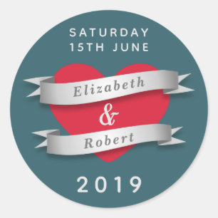 Couples Event Classic Round Sticker