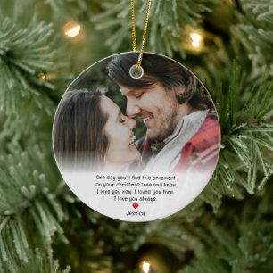 Couples First Christmas Girlfriend Anniversary Ceramic Tree Decoration