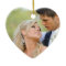 Couple's First Christmas Ornament | Monogram Photo