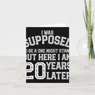 Couples Funny 20th 20 Year Anniversary Husband Wif Card