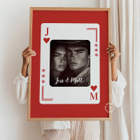 Couples Gift, Western Poker Card Personalised