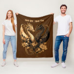 Couples Gold Dragons Add Names 50"x60" Fleece Blanket<br><div class="desc">Add The Names you want to this lovely Golden Dragons Couples Blanket - or remove the names by just blanking the personalise box. - - See more great Dragon Gifts in my Store.</div>
