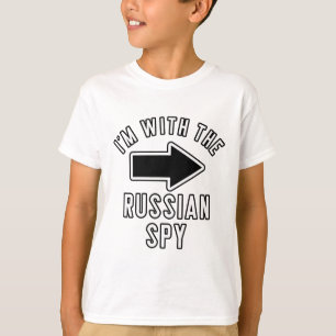 Couples Halloween Costume I'm With The Russian Spy T-Shirt