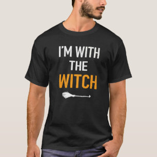 Couples Halloween Costume  Men Dad I'm With The Wi T-Shirt