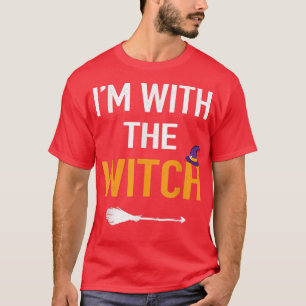 Couples Halloween Costume Shirt Men Dad, I'm With 