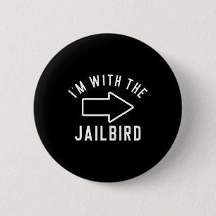 Couples Halloween Costume Shirts I'm With The Jail 6 Cm Round Badge