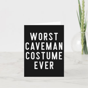 Couples Halloween Costume Shirts Worst Caveman Cos Card