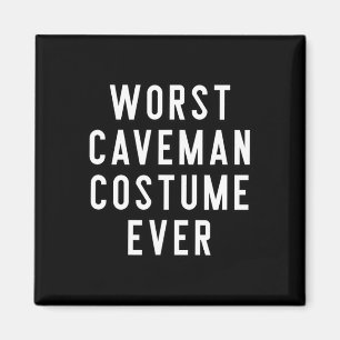 Couples Halloween Costume Shirts Worst Caveman Cos Magnet